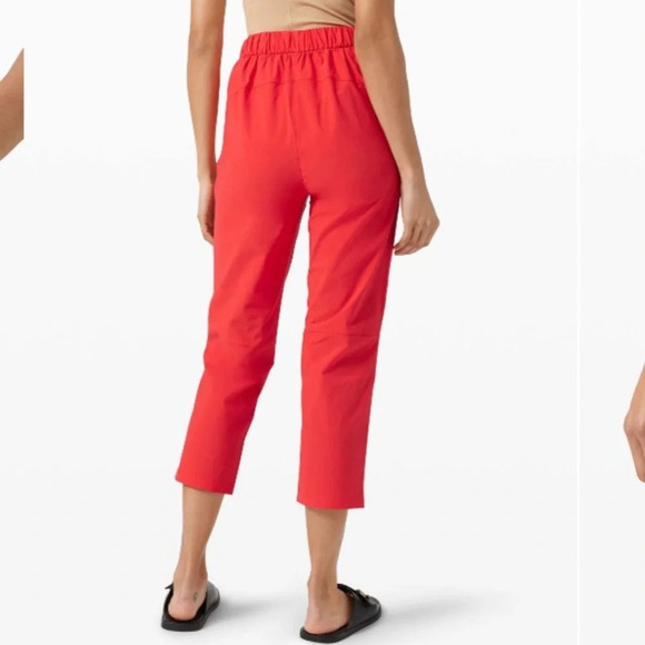 Lululemon Your True Trouser High Rise Crop Carnation Red 21354 - Picture 1 of 9